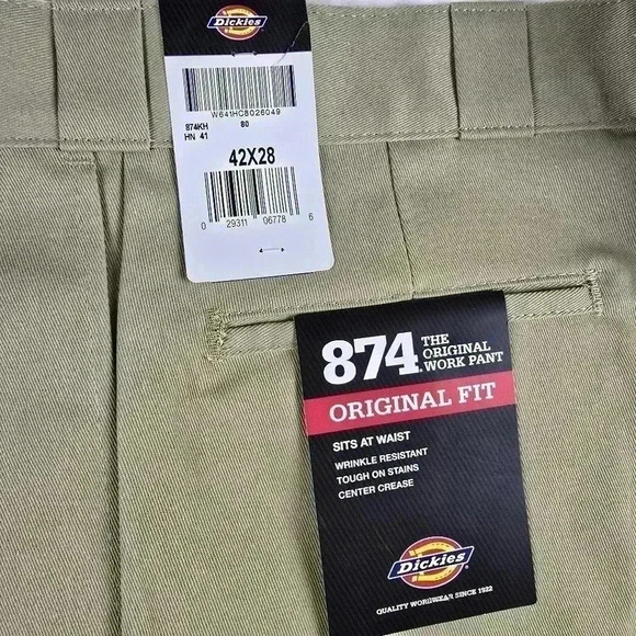 Dickies Original Fit 874 Khaki and Navy - Picture 3 of 6